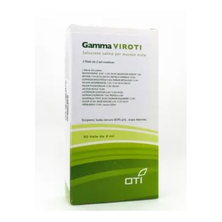 Oti Gamma Viroti composto 20 fiale fisiologiche 20 ml