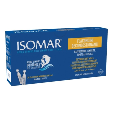 Isomar Soluzione Ipertonica Decongestionante Nasale 20 flaconcini 5ml Isomar Soluzione Ipertonica Decongestionante Nasale 20 flaconcini 5ml