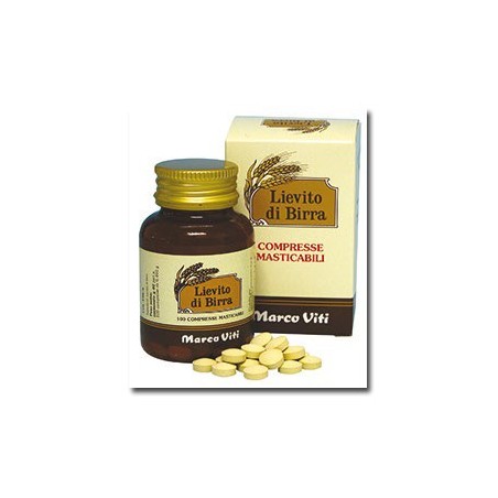 Marco Viti Lievito di birra integratore di vitamine B 120 compresse masticabili Marco Viti Lievito di birra integratore di vitamine B 120 compresse masticabili