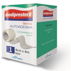 Medipresteril Benda autoadesiva per medicazioni con compressione lieve 4 x 400 cm
