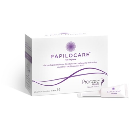 Papilocare Gel vaginale effetto barriera per lesioni da papillomavirus 21 cannule monodose x 5 ml Papilocare Gel vaginale effetto barriera per lesioni da papillomavirus 21 cannule monodose x 5 ml
