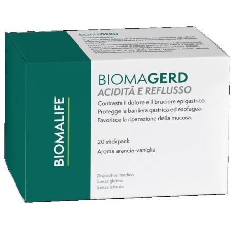 Biomagerd Acidità e Reflusso integratore per prevenzione del reflusso gastroesofageo 20 stickpack Biomagerd Acidità e Reflusso integratore per prevenzione del reflusso gastroesofageo 20 stickpack