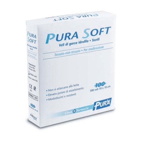 Pura Soft Veli di garza in TNT 10 x 10 cm 100 pezzi Pura Soft Veli di garza in TNT 10 x 10 cm 100 pezzi