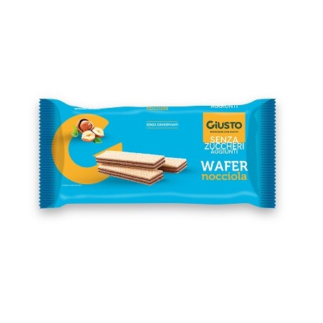 Giusto senza zucchero Wafer alla nocciola dietetici a basso contenuto di zuccheri 150 g