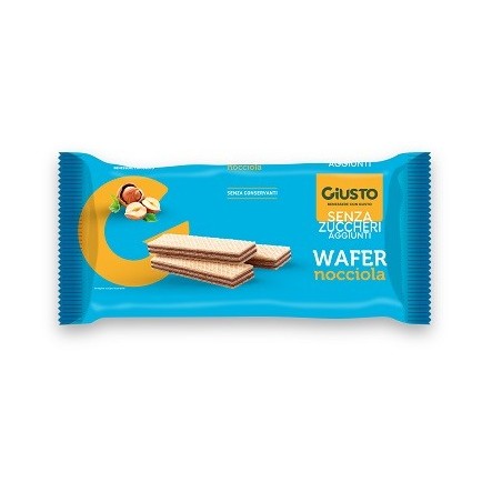Giusto senza zucchero Wafer alla nocciola dietetici Giusto senza zucchero Wafer alla nocciola dietetici