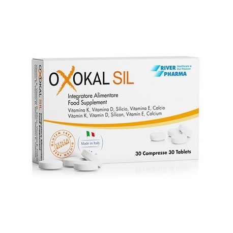 Oxokal Sil integratore per il mantenimento di ossa normali 30 compresse
