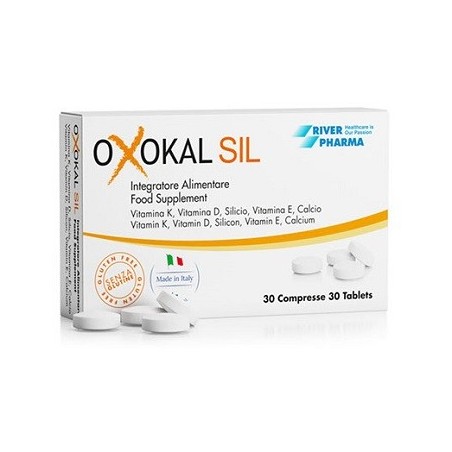 Oxokal Sil integratore per il mantenimento di ossa normali 30 compresse Oxokal Sil integratore per il mantenimento di ossa normali 30 compresse