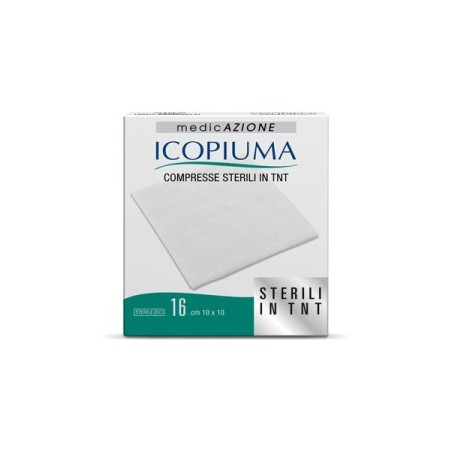 Medicazione Icopiuma compresse sterili in TNT 10 x 10 cm 16 pezzi Medicazione Icopiuma compresse sterili in TNT 10 x 10 cm 16 pezzi