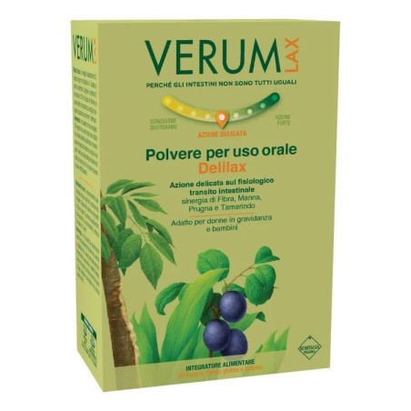 Verum Delilax Integratore per il Transito Intestinale 20 bustine 80g Verum Delilax Integratore per il Transito Intestinale 20 bustine 80g