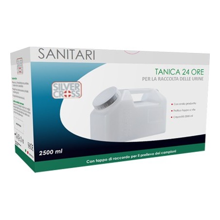 Silvercross Contenitore per Urina 24 Ore Capienza 2500 ml Silvercross Contenitore per Urina 24 Ore Capienza 2500 ml