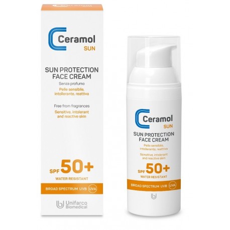 Ceramol Sun Crema Viso Protezione SPF50+ 50 ml