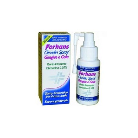 Forhans Clexidin Spray antisettico con clorexidina per il cavo orale 50 ml Forhans Clexidin Spray antisettico con clorexidina per il cavo orale 50 ml