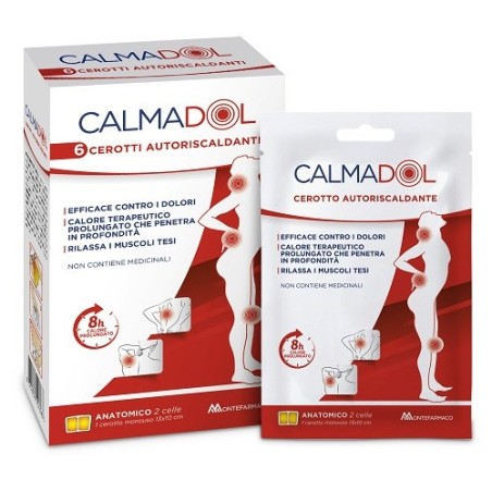 Calmadol Cerotto autoriscaldante efficace contro i dolori 6 pezzi Calmadol Cerotto autoriscaldante efficace contro i dolori 6 pezzi