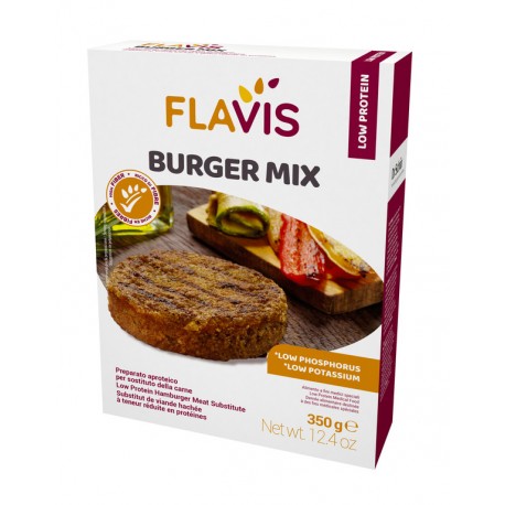Dr. Schar Flavis Burger Mix preparato aproteico per sostituto della carne 350 g