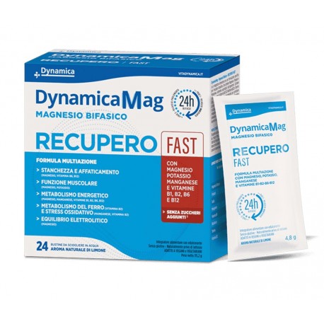 Dynamicamag Recupero Fast integratore per recupero idrosalino 24 bustine