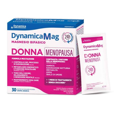DynamicaMag Donna Menopausa Integratore per benessere ormonale 30 bustine DynamicaMag Donna Menopausa Integratore per benessere ormonale 30 bustine
