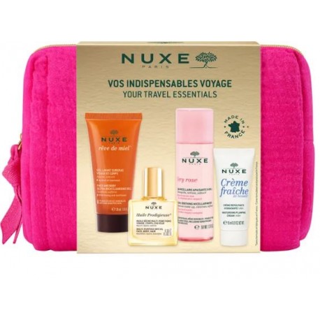 Nuxe Vos Indispensables Voyage pochette con routine viso e corpo travel size