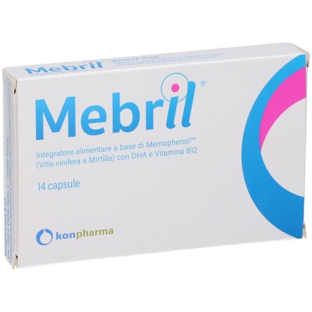 Konpharma Mebril Integratore per funzione cerebrale e nervosa 14 capsule Konpharma Mebril Integratore per funzione cerebrale e nervosa 14 capsule