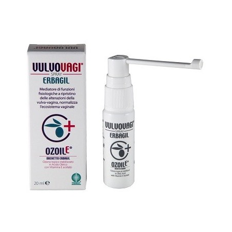 Erbagil Vulvovagi Spray per vulvovaginiti e secchezza vaginale 20 ml Erbagil Vulvovagi Spray per vulvovaginiti e secchezza vaginale 20 ml