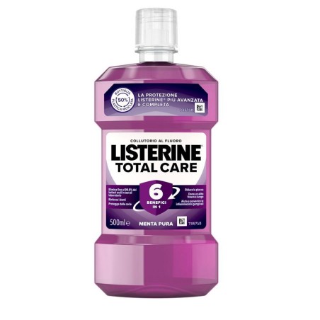 Listerine Total Care collutorio antiplacca protezione avanzata 500 ml Listerine Total Care collutorio antiplacca protezione avanzata 500 ml