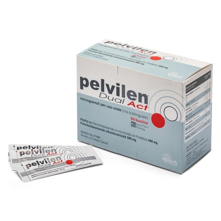 Pelvilen Dual Act integratore per dolore pelvico cronico 60 bustine Pelvilen Dual Act integratore per dolore pelvico cronico 60 bustine