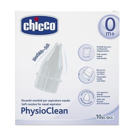 RICAMBI MORBIDI PER ASPIRATORE NASALE CHICCO PHYSIOCLEAN