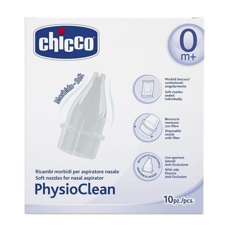 RICAMBI MORBIDI PER ASPIRATORE NASALE CHICCO PHYSIOCLEAN RICAMBI MORBIDI PER ASPIRATORE NASALE CHICCO PHYSIOCLEAN