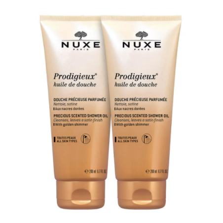 Nuxe Prodigieux Olio doccia illuminante bipacco 200+200 ml Nuxe Prodigieux Olio doccia illuminante bipacco 200+200 ml