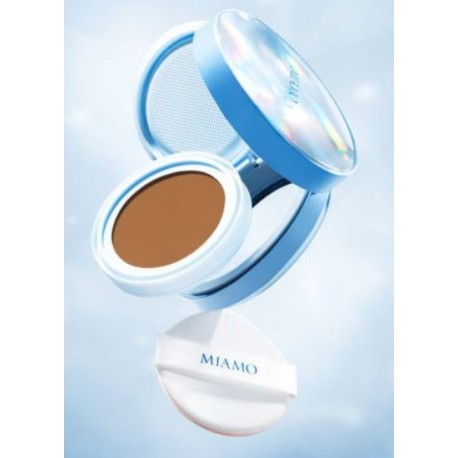 Miamo Second Skin Mesh Cushion Bronze fondotinta solare SPF50+ glow antiox