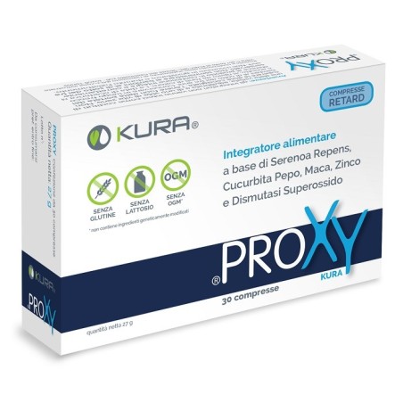 Kura Proxy integratore a base di serenoa per prostata e vie urinarie 30 compresse rivestite Kura Proxy integratore a base di serenoa per prostata e vie urinarie 30 compresse rivestite