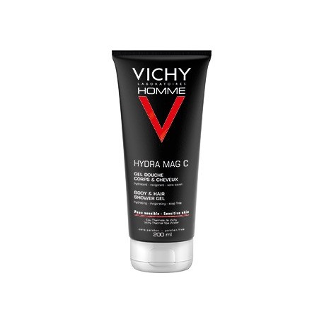Vichy Homme Hydra Mag C gel doccia idrante corpo e capelli uomo 200 ml