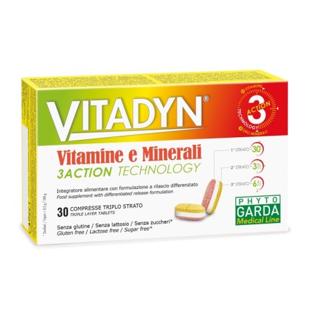 Named Vitadyn Vitamine e minerali 30 compresse a rilascio differenziato Named Vitadyn Vitamine e minerali 30 compresse a rilascio differenziato