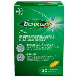 Bayer Berocca Plus integratore Ricostituente con Vitamine e Minerali 30 compresse