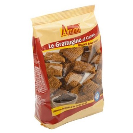Aminò Le Grattuggine al cacao biscotti ipoproteici 200 g Aminò Le Grattuggine al cacao biscotti ipoproteici 200 g