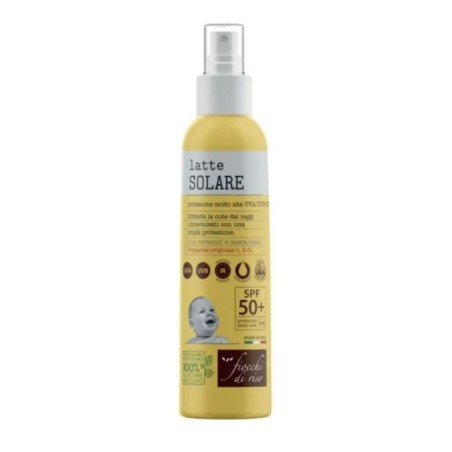 Fiocchi Di Riso Latte solare bimbi protezione SPF50+ spray 140 ml Fiocchi Di Riso Latte solare bimbi protezione SPF50+ spray 140 ml