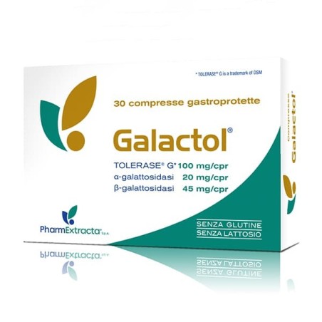 PharmExtracta Galactol Integratore per Glutine e Lattosio 30 compresse PharmExtracta Galactol Integratore per Glutine e Lattosio 30 compresse