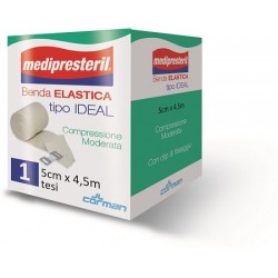 Medipresteril Benda elastica tipo ideal compressione moderata 5 cm x 4,5 m