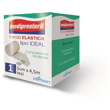 Medipresteril Benda elastica tipo ideal compressione moderata 5 cm x 4,5 m