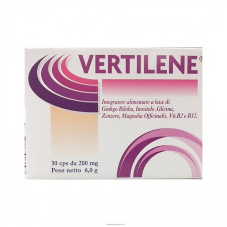 Vertilene integratore per vertigini e acufeni 30 capsule Vertilene integratore per vertigini e acufeni 30 capsule