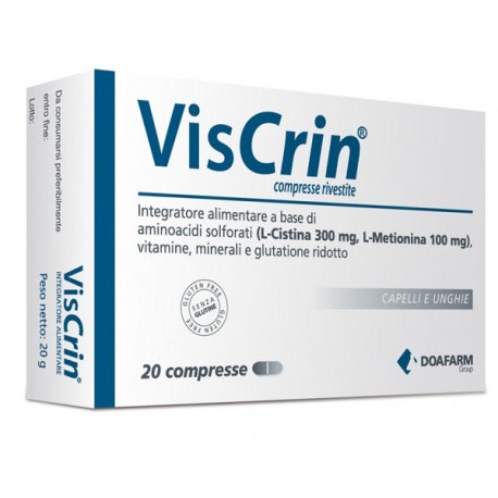 Viscrin integratore per capelli e unghie 20 compresse