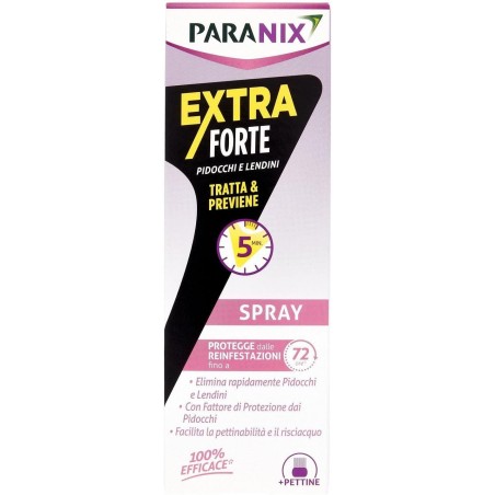 Paranix Spray Extra Forte Tratta e Previene Pidocchi e Lendini 100 ml Paranix Spray Extra Forte Tratta e Previene Pidocchi e Lendini 100 ml