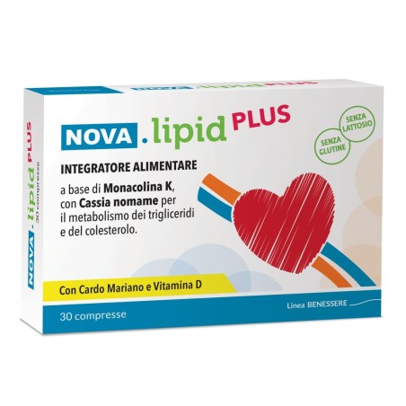 Nova Lipid Plus integratore per trigliceridi e colesterolo 30 compresse Nova Lipid Plus integratore per trigliceridi e colesterolo 30 compresse