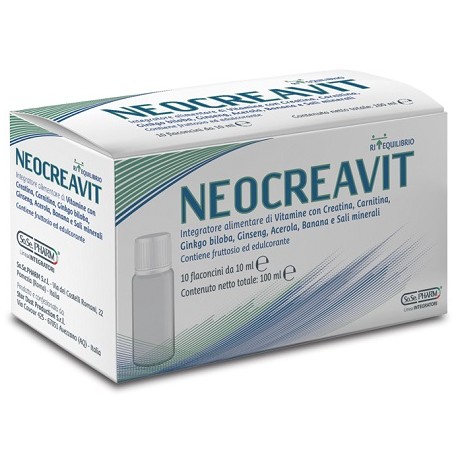 Neocreavit integratore per stanchezza e affaticamento 10 flaconcini monodose