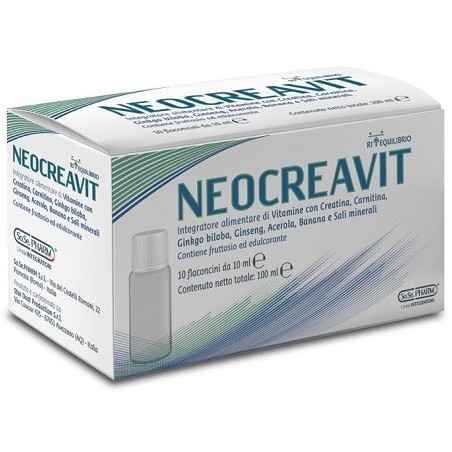 Neocreavit integratore per stanchezza e affaticamento 10 flaconcini monodose