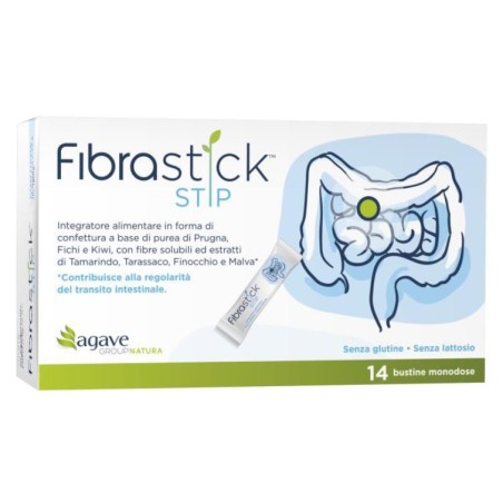 Agave Fibrastick Stip integratore per regolarità del transito intestinale 14 bustine Agave Fibrastick Stip integratore per regolarità del transito intestinale 14 bustine