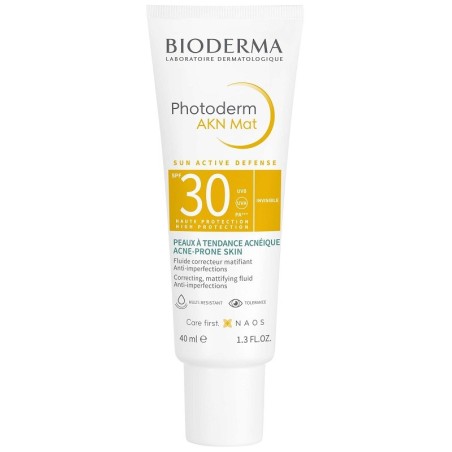 Bioderma Photoderm Akn Mat SPF30 protezione solare finish invisibile anti imperfezioni 40 ml Bioderma Photoderm Akn Mat SPF30 protezione solare finish invisibile anti imperfezioni 40 ml