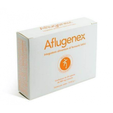 Aflugenex 12Capsule Fermenti Lattici per Intestino/Difese Immunitarie