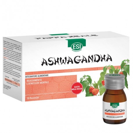 Esi Ashwagandha Integratore per Stanchezza Fisica e Mentale 10 flaconcini