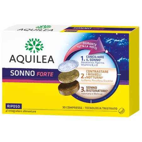 Uriach Aquilea Sonno Forte integratore per dormire meglio 30 compresse Uriach Aquilea Sonno Forte integratore per dormire meglio 30 compresse