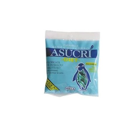 Sella Asucrì Caramelle balsamiche senza zucchero con isomalto e maltitolo 40 g Sella Asucrì Caramelle balsamiche senza zucchero con isomalto e maltitolo 40 g